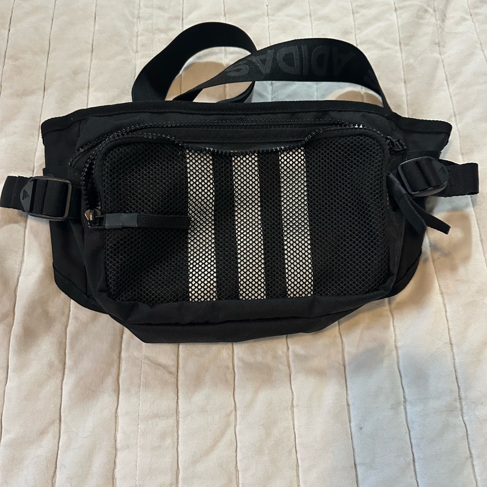 Adidas Black and White Men's Belt Bag - Picture 2 of 2